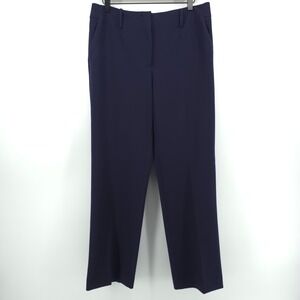 Talbots Women Pants Southampton Pant 10P Navy Blue Straight Leg Career Dress
